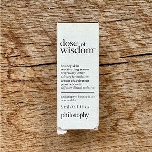 ☀️ 5/25 ☀️ Philosophy Dose of Wisdom Bouncing Skin Reactivating Serum